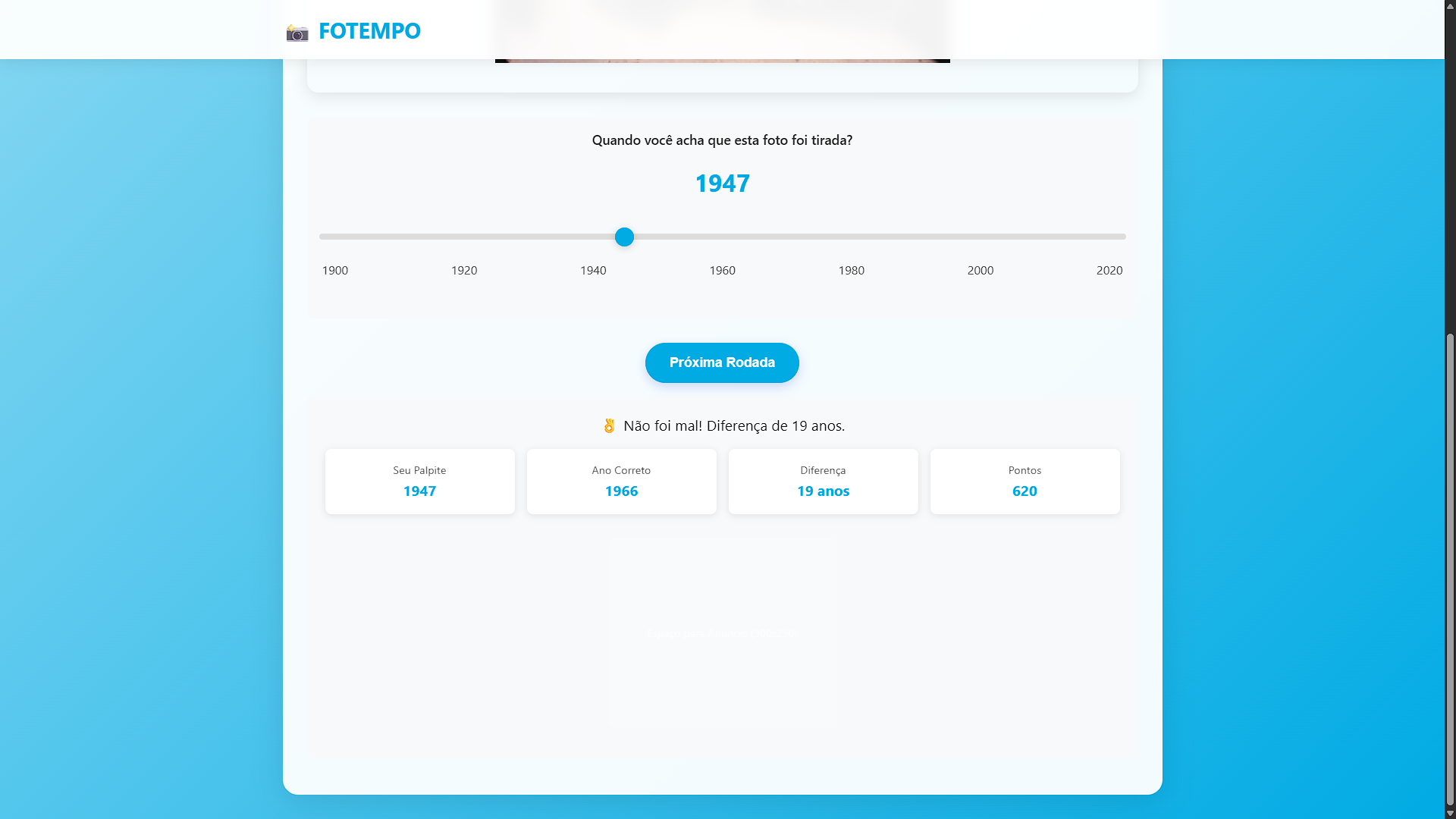 Escolhendo a década correta